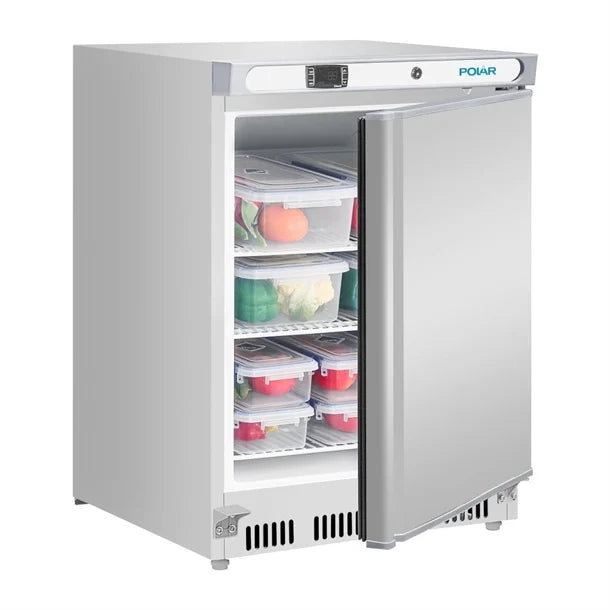 Polar C-Series 1 Solid Door Stainless Steel Under Counter Fridge 150L - PC002-A