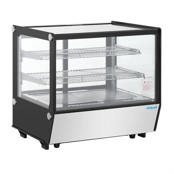 Polar G-Series Counter Display Merchandiser Square Glass - 120L - PG003-A
