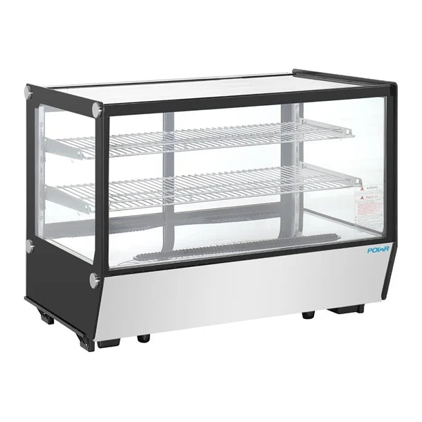 Polar G-Series Counter Display Merchandiser Square Glass - 160L - PG004-A