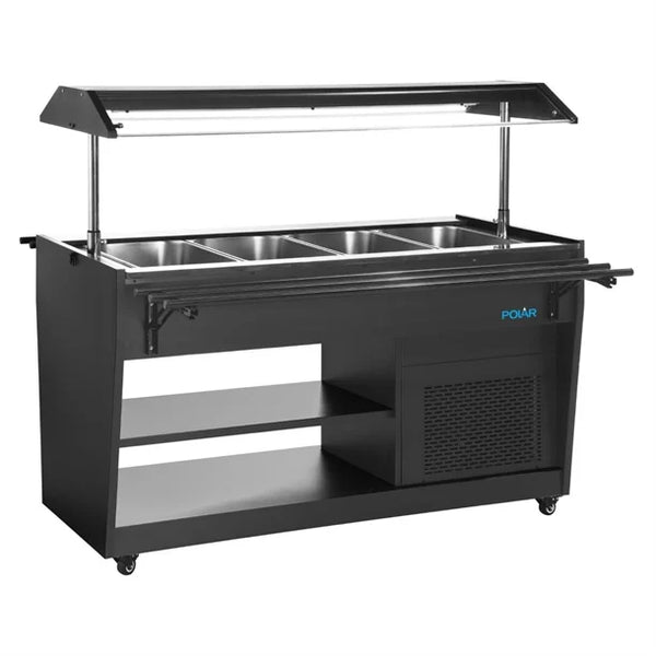 Polar G-Series Refrigerated Buffet Bar Black - PG007-A