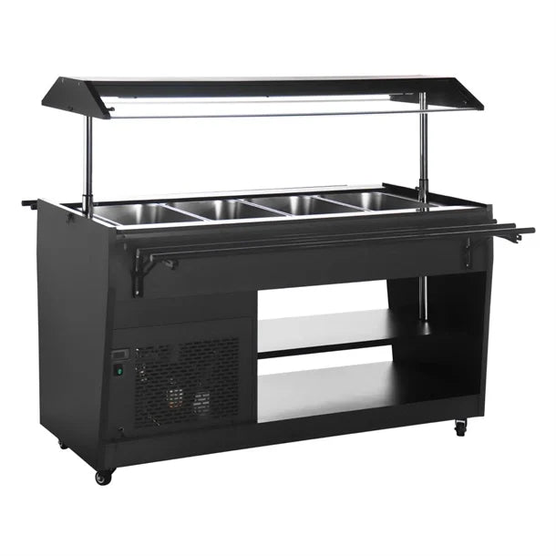 Polar G-Series Refrigerated Buffet Bar Black - PG007-A