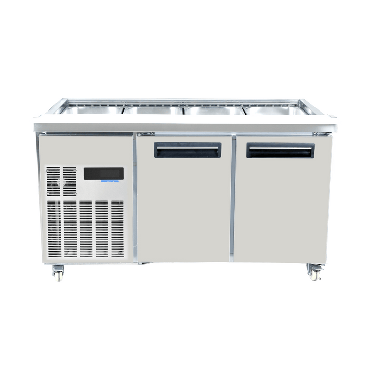 Thermaster 2 Door Cold Bench Salad Station 4x1/1 GN Pans - PG150FA-XB