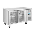 Polar U-Series Two Door Counter Fridge with Glass Doors - UA068-A