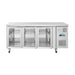 Polar U-Series Three Door Counter Fridge with Glass Doors 465Ltr - UA069-A