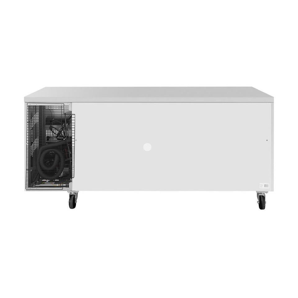 Polar U-Series Three Door Counter Fridge with Glass Doors 465Ltr - UA069-A
