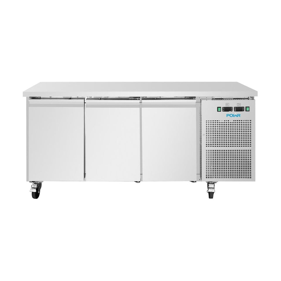 Polar U-Series Three Door Counter Fridge/Freezer - UA087-A