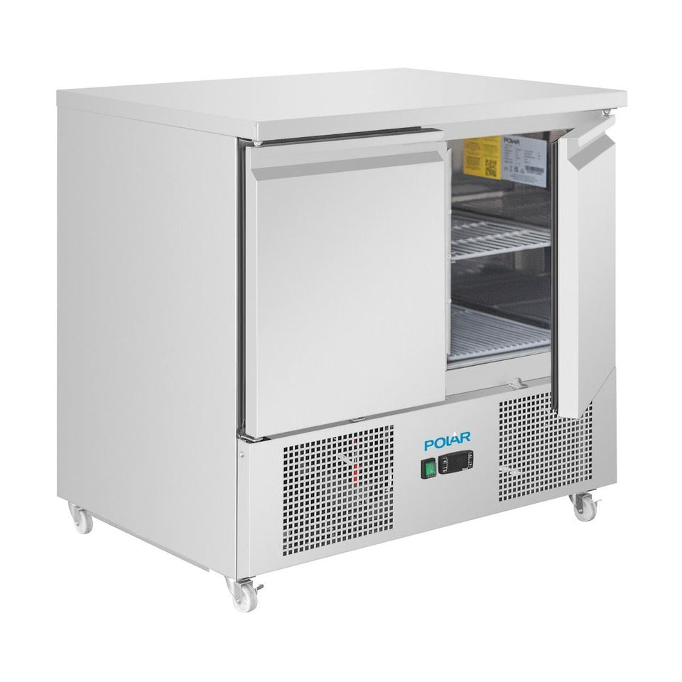 Polar U-Series Two Door Ventilated Counter Fridge - UA089-A