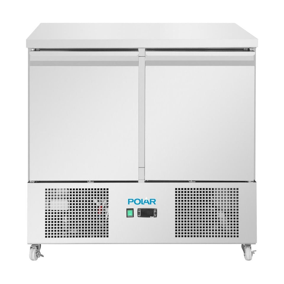 Polar U-Series Two Door Ventilated Counter Fridge - UA089-A