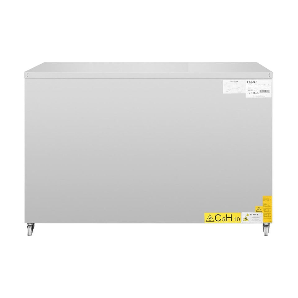 Polar U-Series Ventilated Three Door Counter Fridge - UA090-A