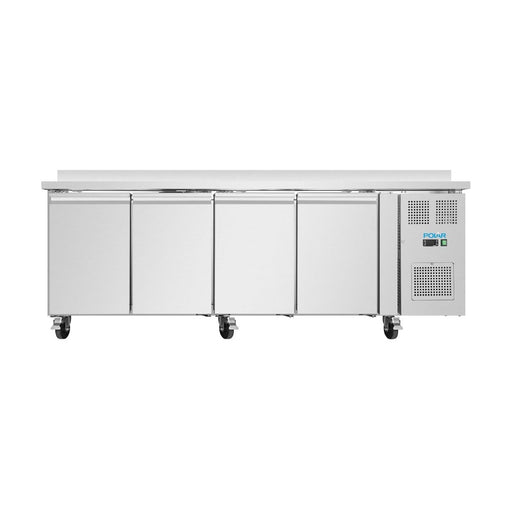 Polar U-Series Four Door Counter Fridge with Upstand - UA095-A