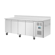 Polar U-Series Four Door Counter Fridge with Upstand - UA095-A