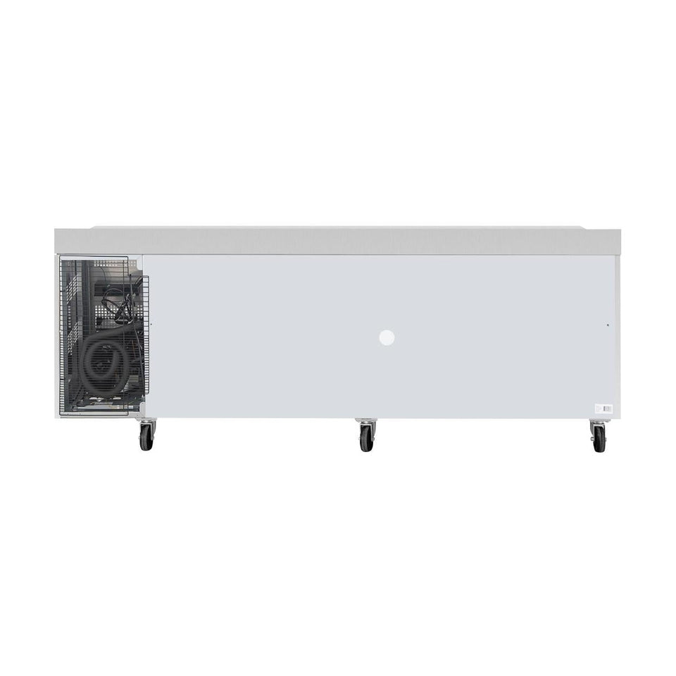 Polar U-Series Four Door Counter Fridge with Upstand - UA095-A