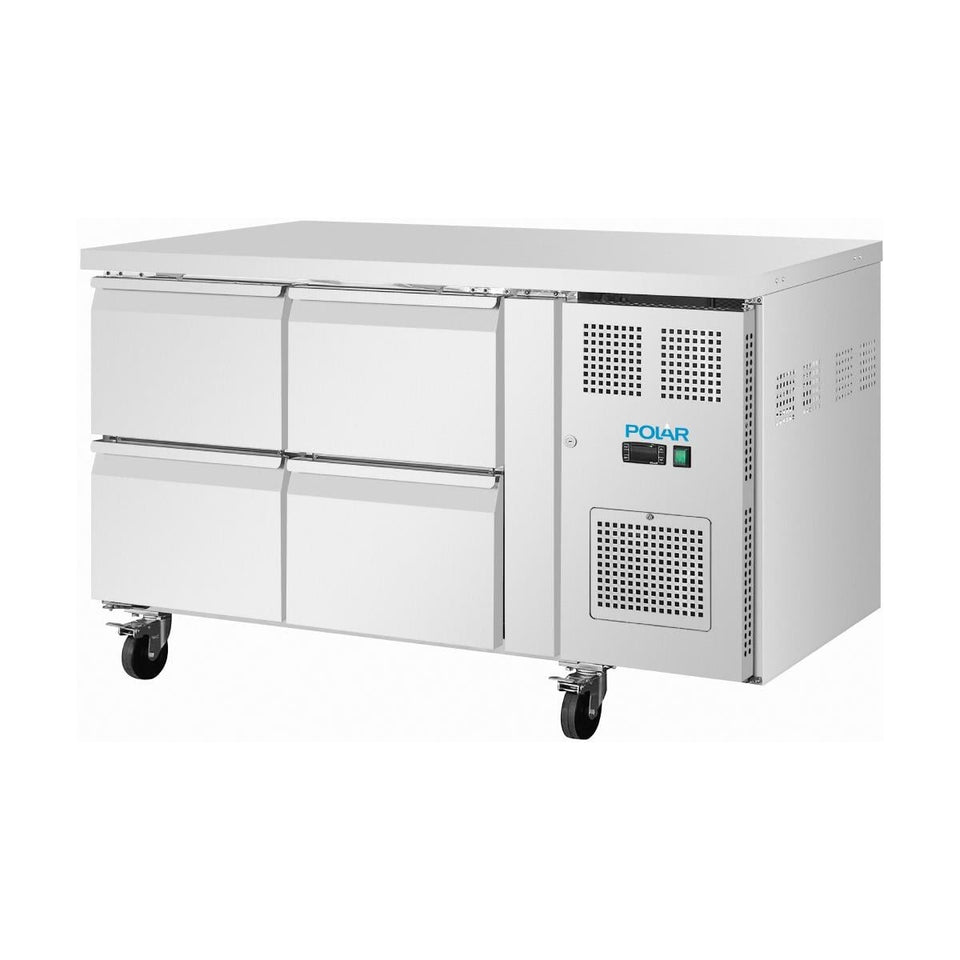 Polar U-Series Four Drawer Gastronorm Counter Fridge - UA100-A