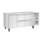 Polar U-Series Four Drawers and One Door Counter Fridge - UA103-A