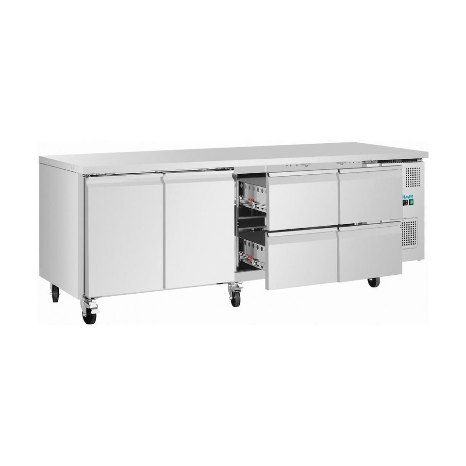 Polar U-Series Double Door Counter Fridge 616Ltr - UA104-A