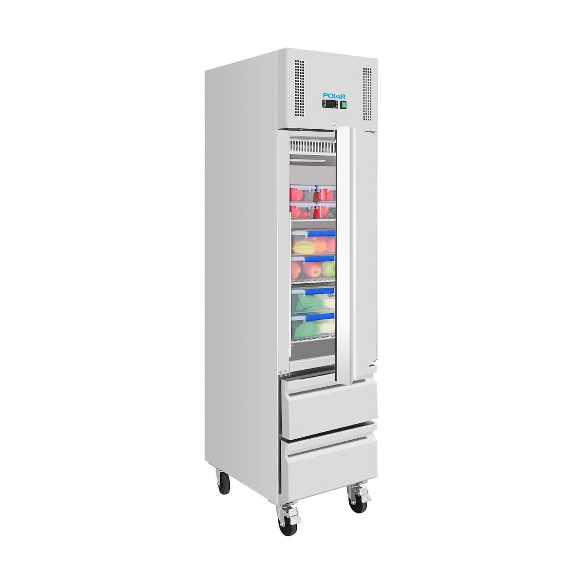 Polar G-Series Slimline Single Door & Two Drawer GN Cabinet Refrigerator - UA112-A