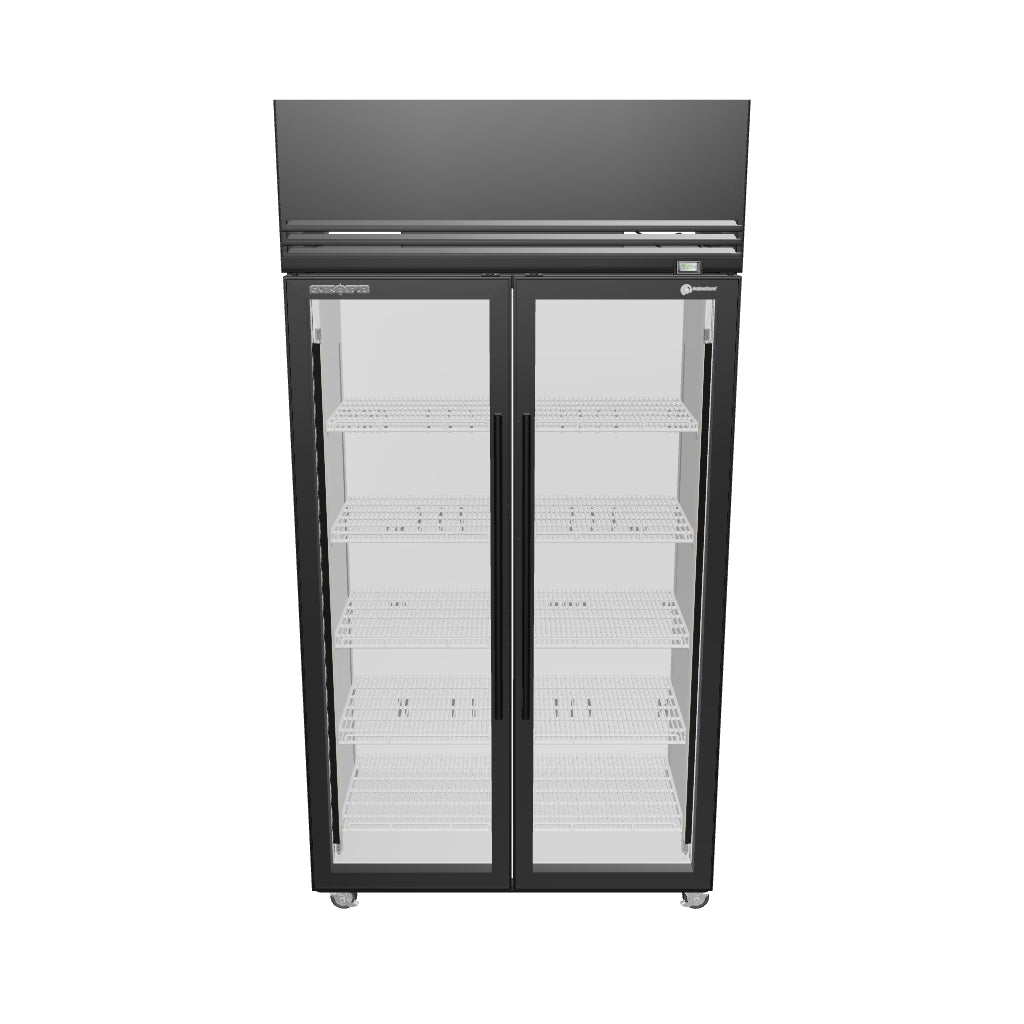 SKOPE Active Core SKFT 2 Glass Door Upright Display or Storage Freezer 896L - SKFT1000N-A - 3D model (Black Exterior/White Interior)