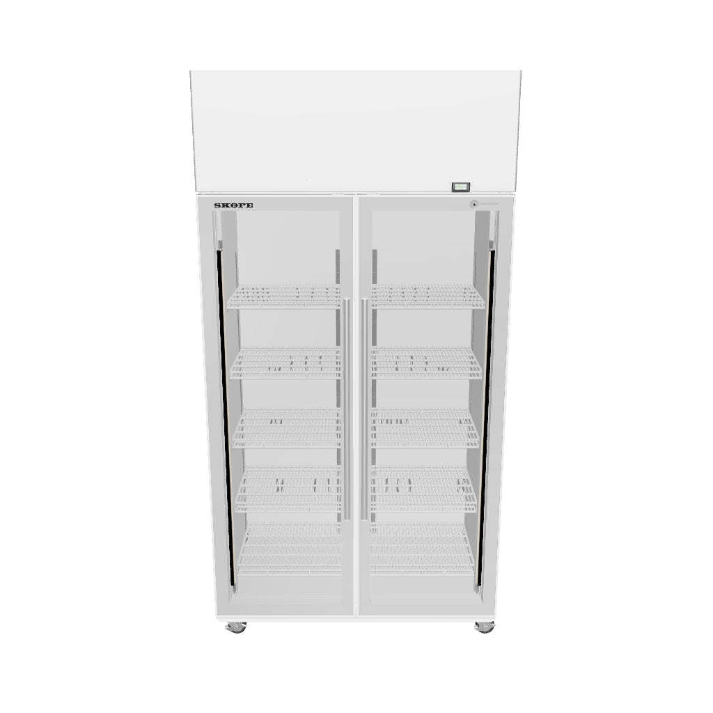 SKOPE ActiveCore TME 2 Glass Door Display or Storage Fridge 980L - TME1000N-A - 3D model (White Interior / White Exterior)