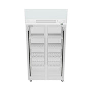 SKOPE ActiveCore TMF 2 Glass Door Upright Display or Storage Freezer with Lit Sign 980L - TMF1000N-AC - 3D model (Stainless Steel)