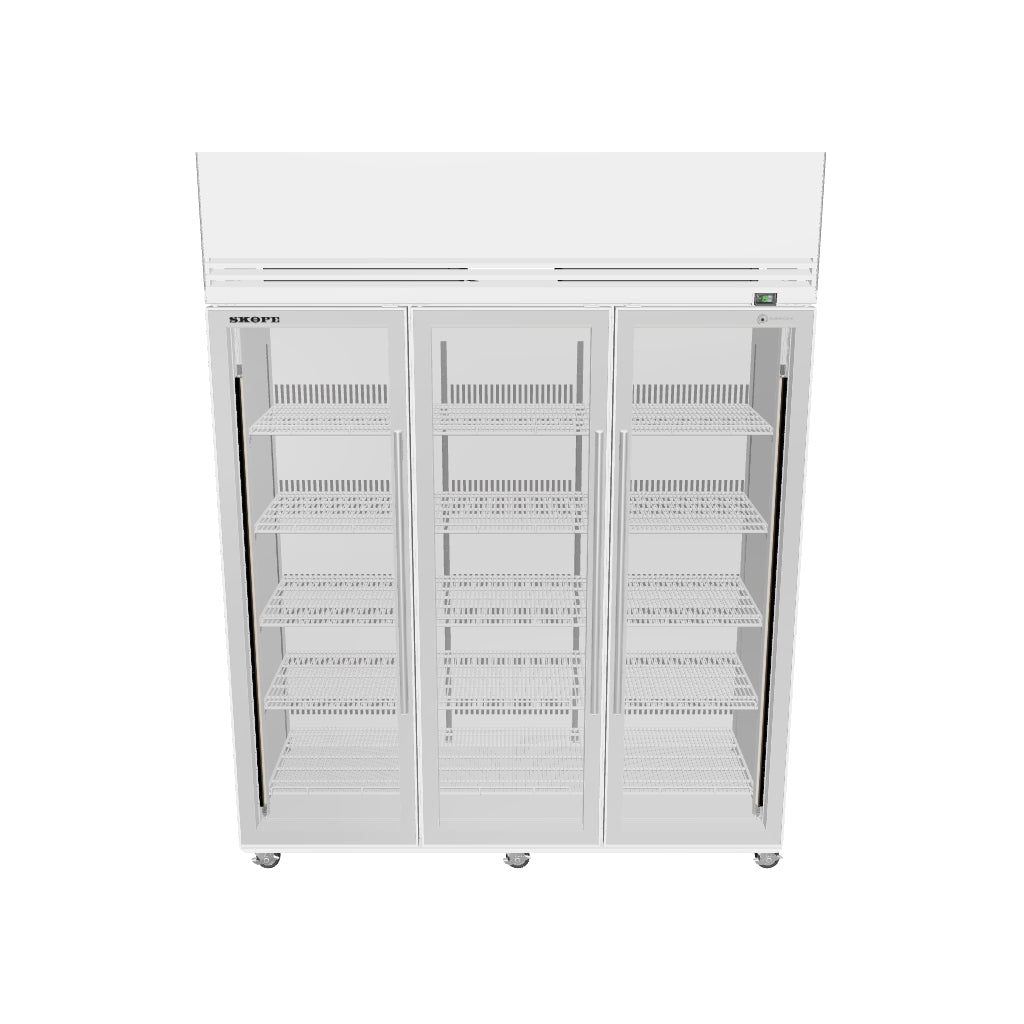 SKOPE ActiveCore TMF 3 Glass Door Upright Display or Storage Freezer 1396L - TMF1500N-A - 3D model (White Interior / White Exterior)