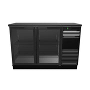 SKOPE BackBar 2 Glass Swing Door Fridge - BB.2.GSW - 3D model (Black, Plinth, Right)