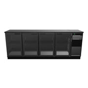 SKOPE BackBar 4 Glass Swing Door Fridge - BB.4.GSW - 3D model (Black Plinth Right)