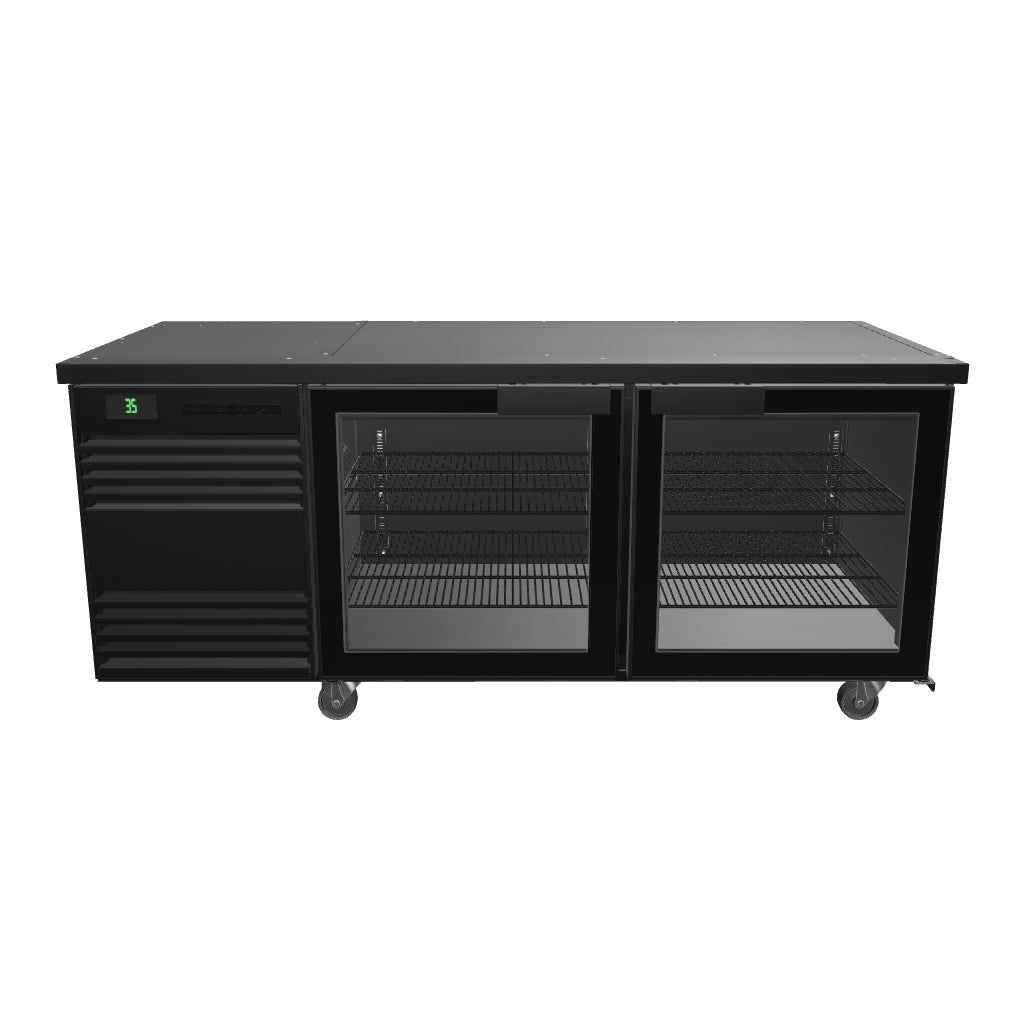 SKOPE BackBar 2 Glass Swing Door CounterLine Fridge - CL.2.GSW - 3D model (Black)