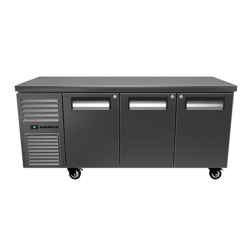 SKOPE ReFlex 3 Solid Door Underbench GN 1/1 Compatible Freezer - RF7.UBF.3.SD - 3D model (Stainless Steel)