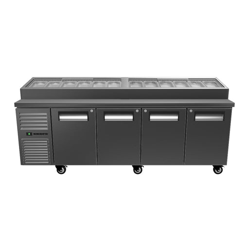 SKOPE ReFlex 4 Solid Door GN Compatible Pizza Preparation Fridge - RF8.PPZ.4.SD - 3D model (Stainless Steel)