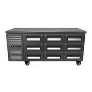 SKOPE ReFlex 9 Drawer Underbench GN 1/1  Fridge - RF7.UBR.3.D9 - 3D model (Stainless Steel)