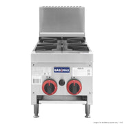 Gasmax Natural Gas Cook Top 2 Burner with Flame Failure - RB-2E