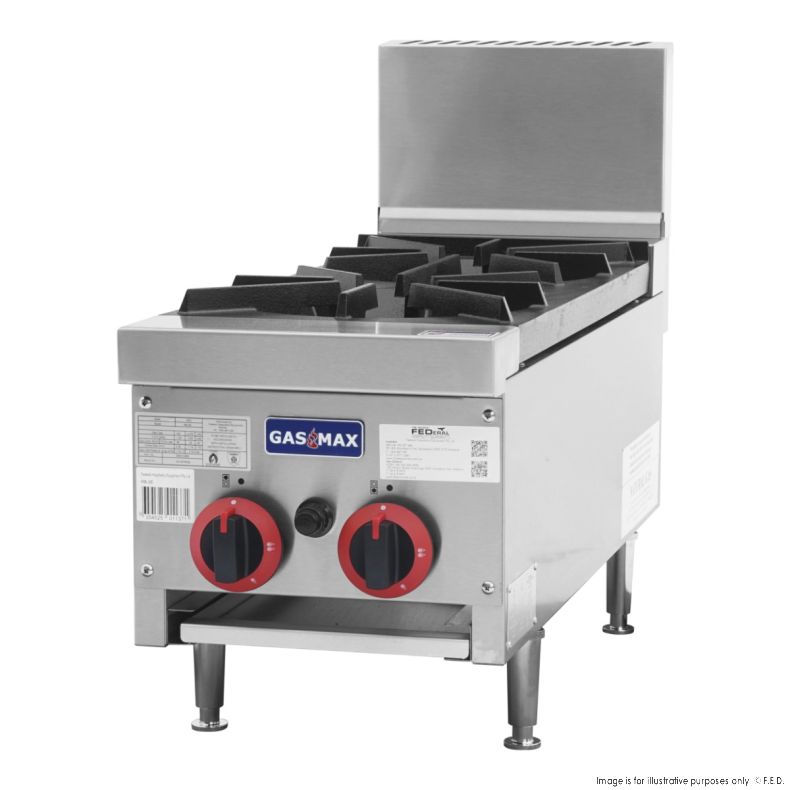 Gasmax Natural Gas Cook Top 2 Burner with Flame Failure - RB-2E