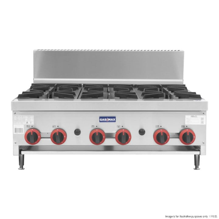 Gasmax Natural Gas Cook Top 6 Burner with Flame Failure - RB-6E