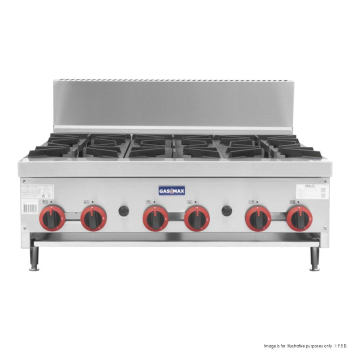 Gasmax LPG Gas Cook Top 6 Burners with Flame Failure - RB-6ELPG