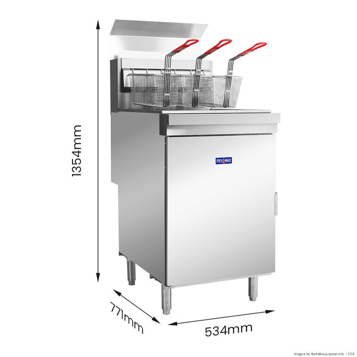 Gasmax Superfast Natural Gas Tube Fryer - RC500E