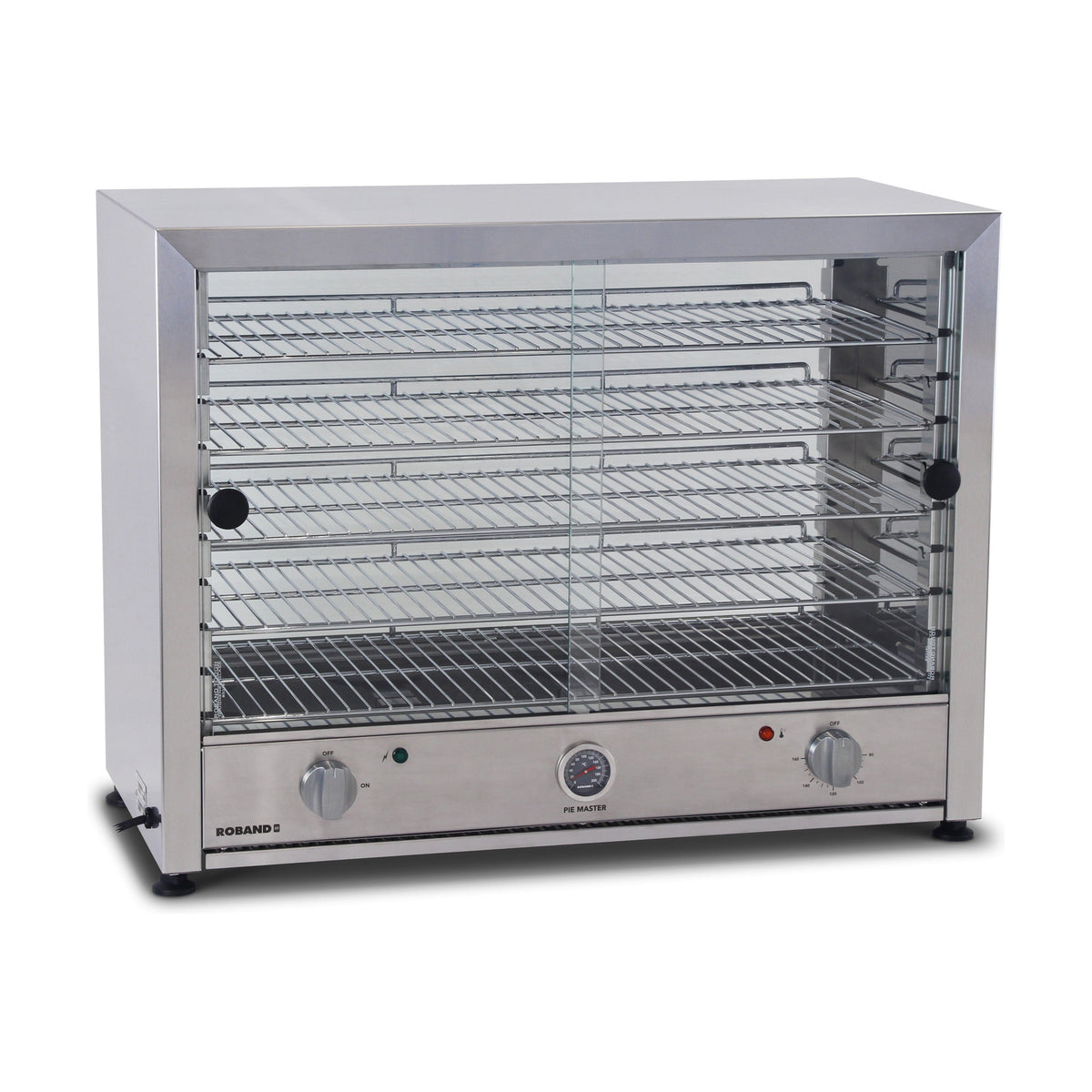Roband Pie and Food Warmer Glass Door Both Side - 100 Pies - PM100G