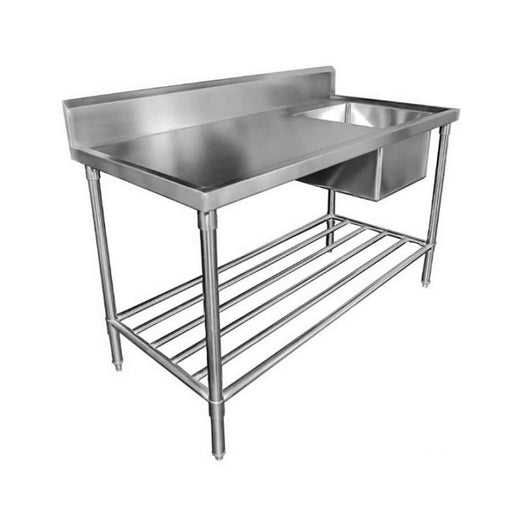 Mixrite Sink Bench With Splashback W1800 X D700 X H900 3 - SS1718C