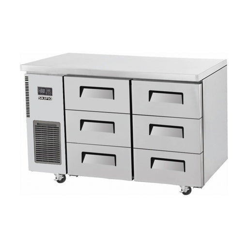 Skipio Six Drawer 1200mm Under Bench Freezer 280L - SUF12-3D-6