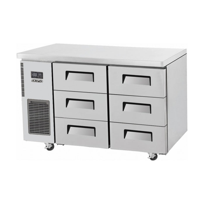 Skipio Six Drawer 1200mm Under Bench Freezer 280L - SUF12-3D-6
