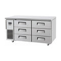 Skipio Six Drawer 1500mm Under Bench Freezer 395L - SUF15-3D-6