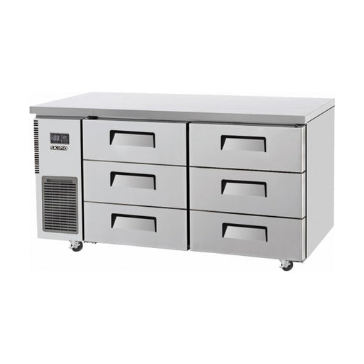Skipio Six Drawer 1500mm Under Bench Freezer 395L - SUF15-3D-6