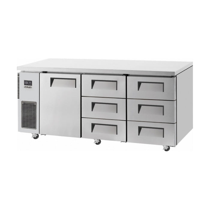 Skipio Six Drawer 1800mm Under Bench Freezer 505L - SUF18-3D-6