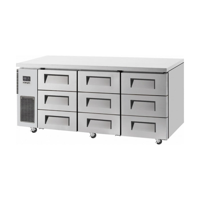 Skipio Nine Drawer 1800mm Under Bench Freezer 505L - SUF18-3D-9