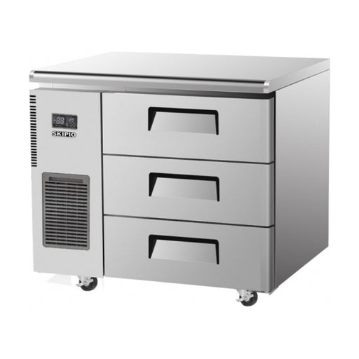Skipio Three Drawer 900mm Under Bench Freezer 179L - SUF9-3D-3