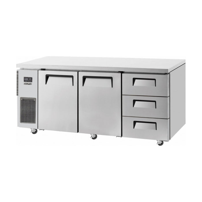 Skipio Three Drawer 1800mm Under Bench Fridge 505L - SUR18-3D-3