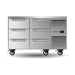 SKOPE ProSpec Six Drawer, Two Bay, Underbench GN 1/1 Right Hand Fridge 288L - PG11.UBR.2.D6.RH