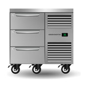 SKOPE ProSpec Three Drawer, One Bay, Underbench GN 1/1 Fridge 126L - PG11.UBR.1.D3