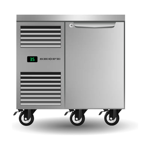 SKOPE ProSpec One Solid Door Underbench GN 1/1 Fridge 126L - PG11.UBR.1.SD