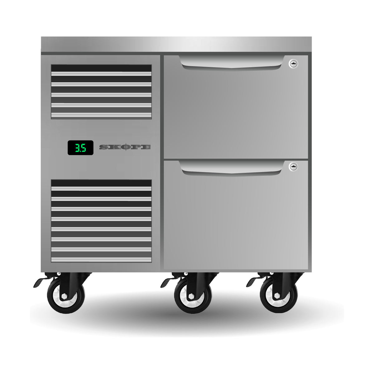 SKOPE ProSpec Two Drawer, One Bay, Underbench GN 1/1 Fridge 126L - PG11.UBR.1.D2