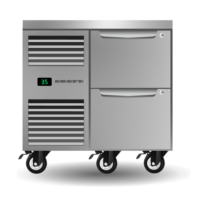 SKOPE ProSpec Two Drawer, One Bay, Underbench GN 1/1 Fridge 126L - PG11.UBR.1.D2